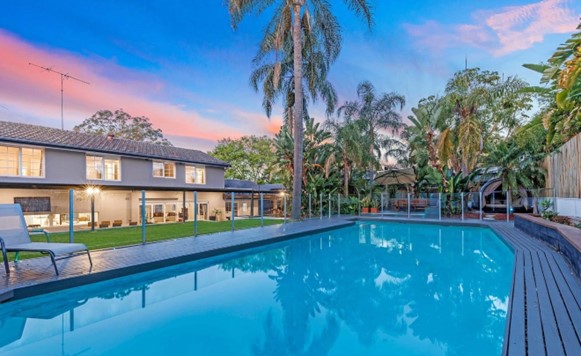 Homes with large backyards like this one in Castle Hill have surged in popularity during the pandemic. Picture: realestate.com.au